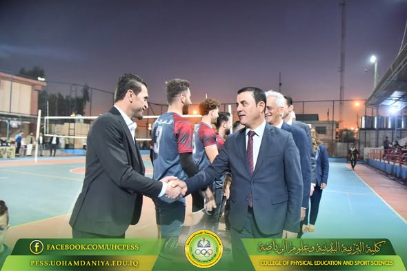 College of Physical Education and Sports Sciences – University of Al-Hamdaniya Strengthens Its Presence in the Ninth Mixed Volleyball Championship in Honor of Martyr Moayyad Al-Banna