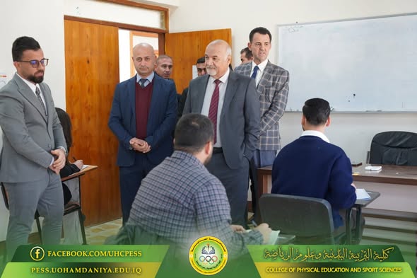 The Scientific Assistant to the University President Inspects Postgraduate Examinations at the College of Physical Education and Sports Sciences