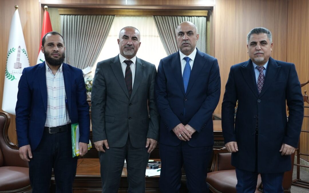المعاون العلمي للشؤون العملية والدراسات العليا يبحث آفاق التعاون المشترك مع مكتب النائب الأول لمحافظ نينوى